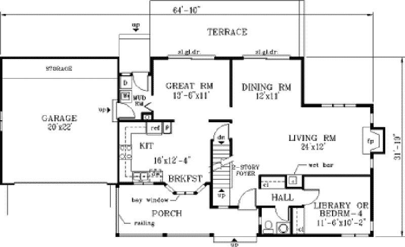 Mopeth Country Home Plan 089D-0049 - Shop House Plans and More