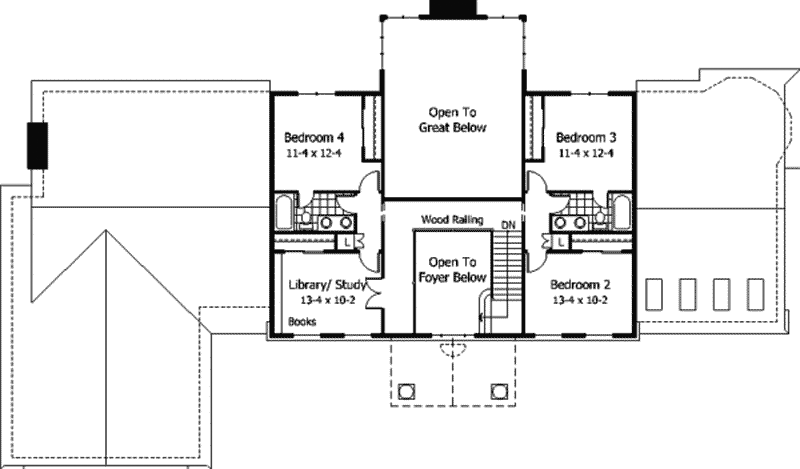 Overmyer Colonial Home Plan 091D-0342 - Shop House Plans and More