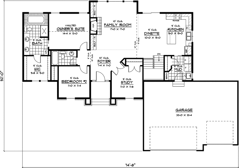 Scottsbluff Ranch Home Plan 091d-0379 - Shop House Plans And More