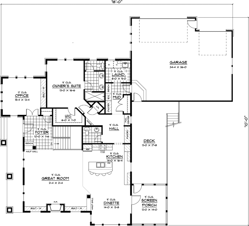 Killarney Cove Prairie Home Plan 091D-0405 - Search House Plans and More