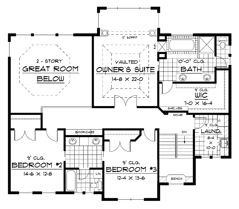 Norman Creek Craftsman Home Plan 091D-0449 - Shop House Plans and More