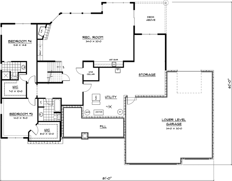 Wesson Traditional Ranch Home Plan 091D-0471 - Shop House Plans and More