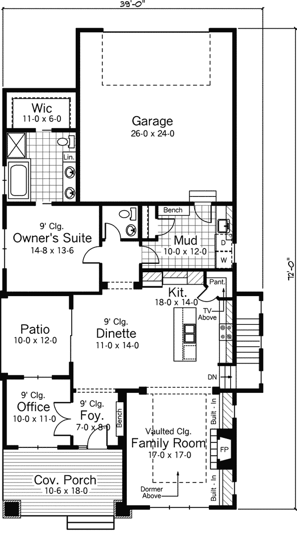 Bellewood Arts And Crafts Home  Plan 091D 0479 House 
