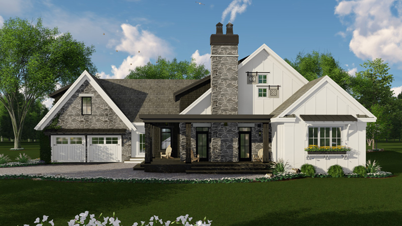Lake House Plan Front of Home - 091D-0507 - Shop House Plans and More