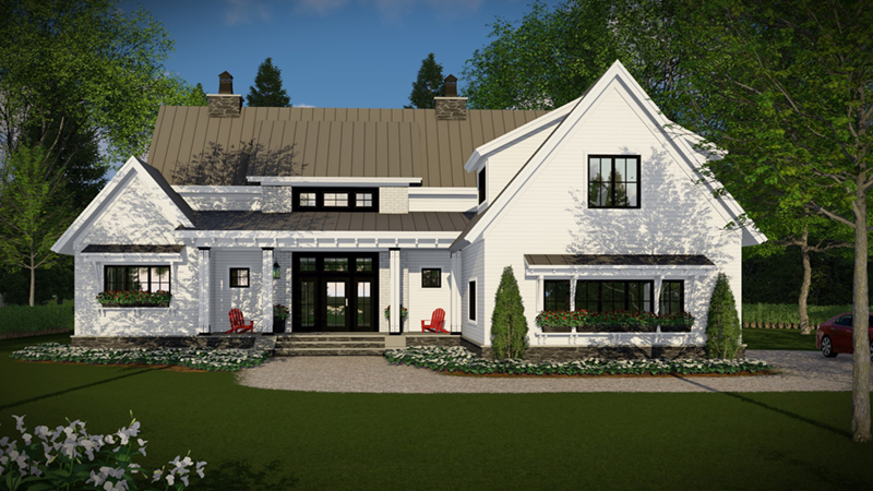 Lake House Plan Front of Home - 091D-0508 - Shop House Plans and More