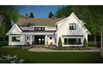 Prairie House Plan Front of House 091D-0508