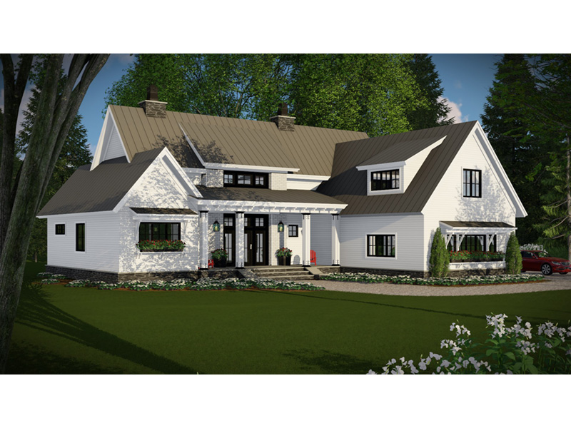 Lake House Plan Front Photo 02 - 091D-0508 - Shop House Plans and More