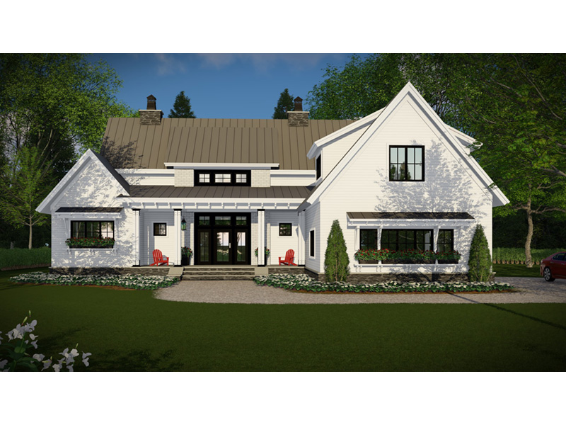 Lake House Plan Front Photo 04 - 091D-0508 - Shop House Plans and More