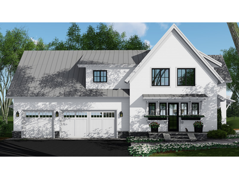 Southern House Plan Side View Photo - 091D-0509 | House Plans and More