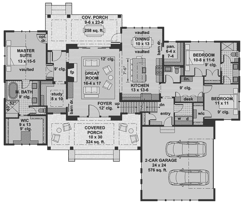 Beach & Coastal House Plan First Floor - 091D-0510 - Shop House Plans and More