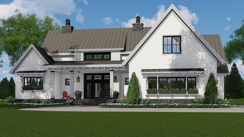 Beach & Coastal House Plan Front of Home - 091D-0510 - Shop House Plans and More