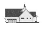 Beach & Coastal House Plan Right Elevation - 091D-0510 - Shop House Plans and More