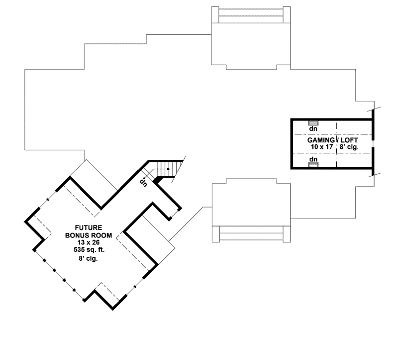 Modern Farmhouse Plan Second Floor - 091D-0511 - Shop House Plans and More
