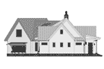 Modern Farmhouse Plan Right Elevation - 091D-0511 - Shop House Plans and More