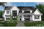 Modern House Plan Front of House 091D-0515