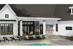 Modern Farmhouse Plan Rear Photo 04 - 091D-0516 - Shop House Plans and More