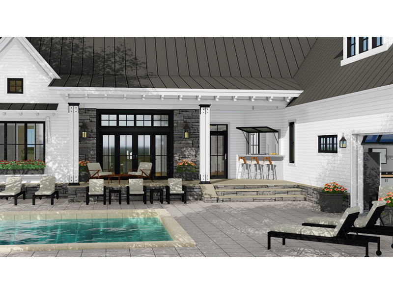 Modern Farmhouse Plan Rear Photo 05 - 091D-0516 - Shop House Plans and More