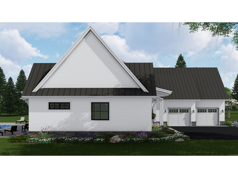 Farmhouse Plan Side View Photo 01 - Ellis Hill Modern Farmhouse 091D-0517 - Search House Plans and More