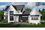 Modern House Plan Front of House 091D-0518