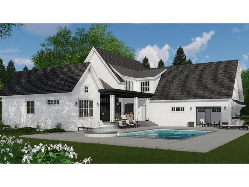 Florida House Plan Side View Photo - 091D-0518 - Shop House Plans and More