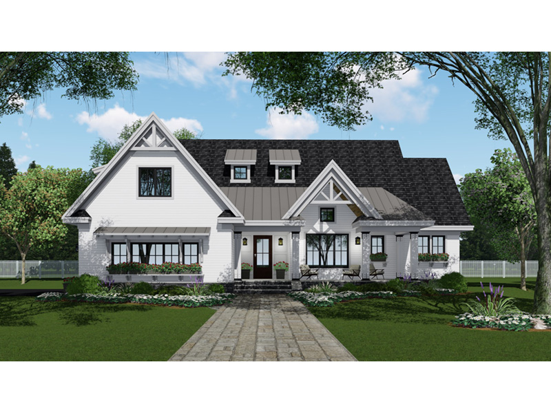 Craftsman House Plan Front Photo 01 - 091D-0520 - Shop House Plans and More