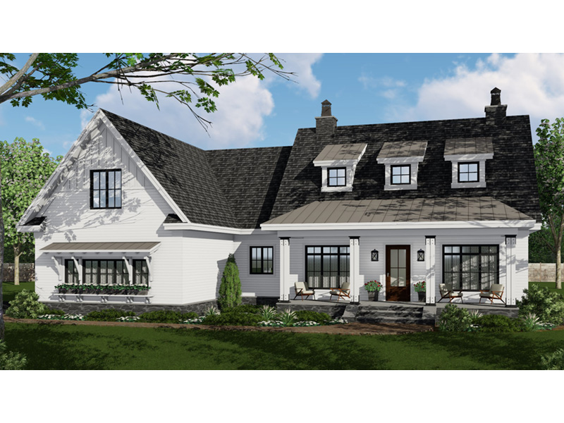 Mountain House Plan Front Photo 01 - Terry Hill Modern Farmhouse 091D-0521 - Shop House Plans and More