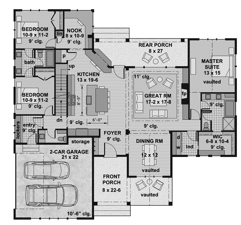 Country House Plan First Floor - 091D-0522 - Shop House Plans and More
