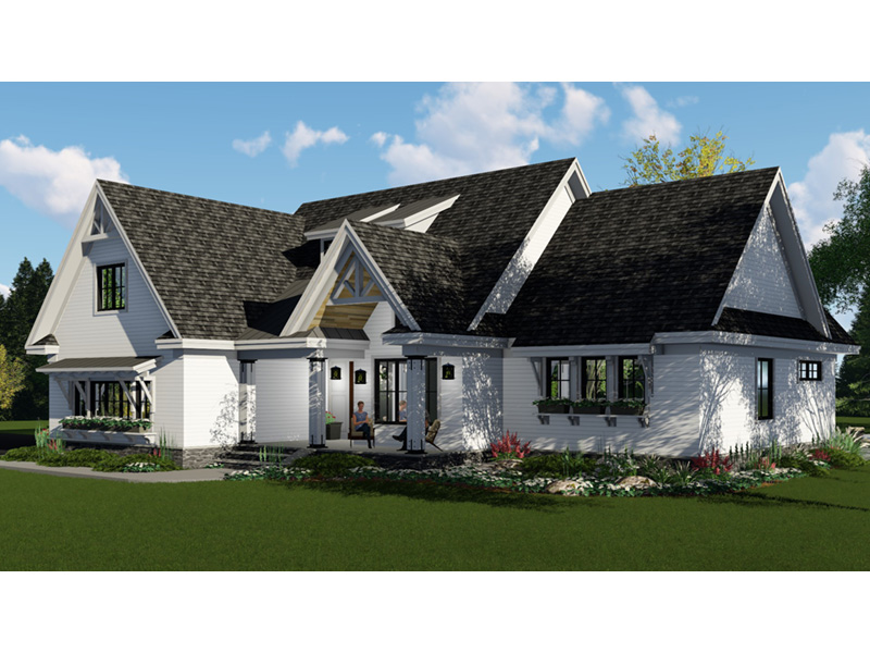 Country House Plan Side View Photo 01 - 091D-0522 - Shop House Plans and More