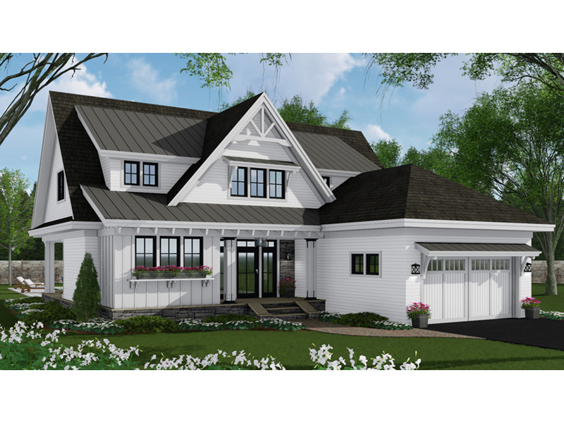 Craftsman House Plan Front Photo 01 - Abeline Modern Farmhouse Home 091D-0527 - Search House Plans and More