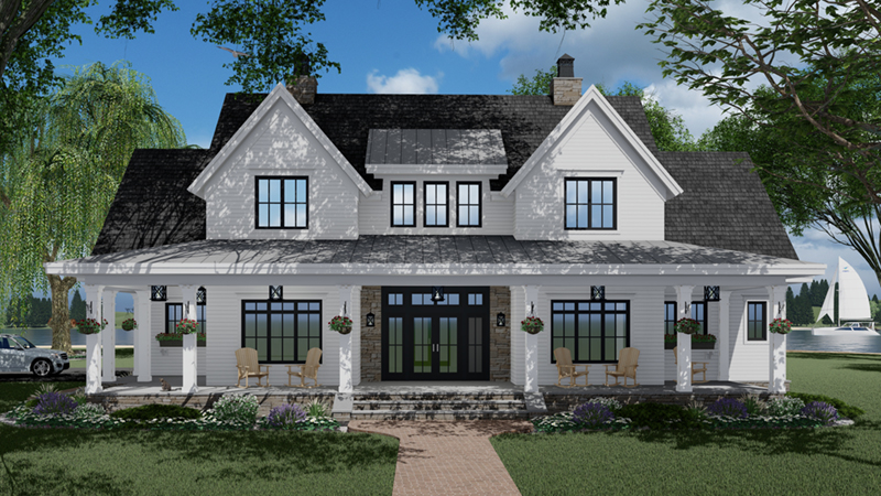 Southern House Plan Front of Home - 091D-0529 - Shop House Plans and More