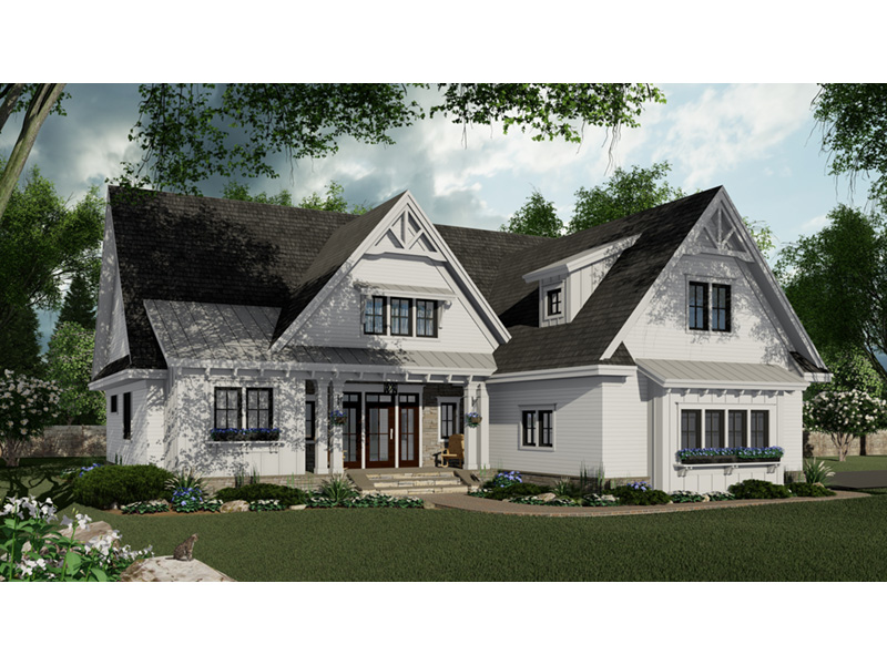 Farmhouse Plan Front Photo 01 - Kerston Hill Modern Farmhouse 091D-0530 - Search House Plans and More