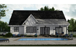 Farmhouse Plan Rear Photo 01 - Kerston Hill Modern Farmhouse 091D-0530 - Search House Plans and More