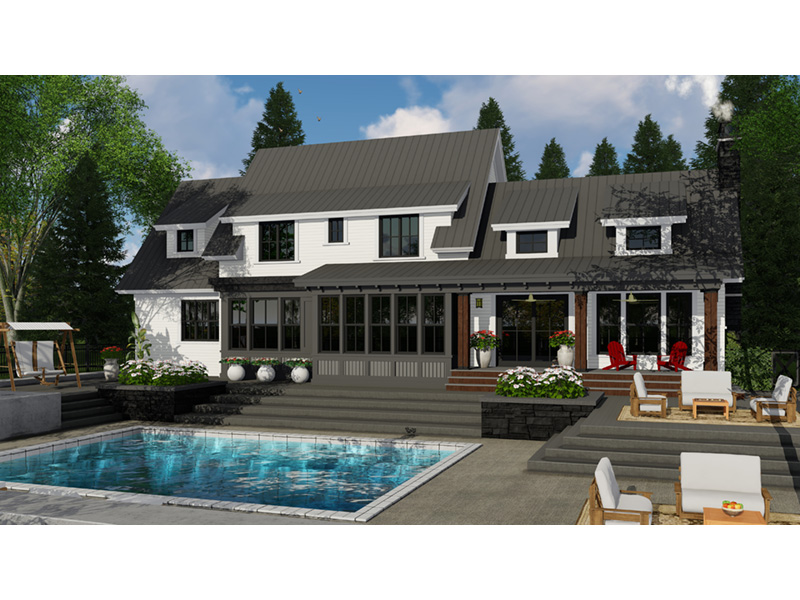 Country House Plan Rear Photo 01 - 091D-0533 - Shop House Plans and More