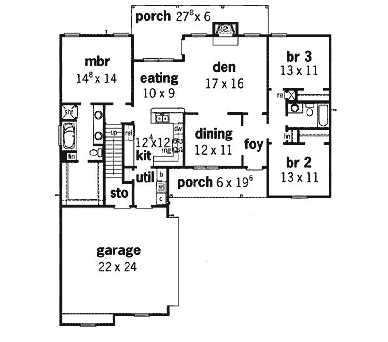 Cotswold Ranch Home Plan 092D0024 House Plans and More