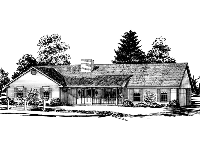 Palermo Country Style Home Plan 092D-0099 - Shop House Plans and More