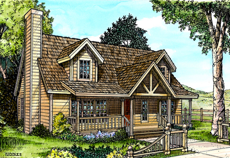 Stayton Rustic Cabin Home Plan 095D-0014 - Shop House Plans and More