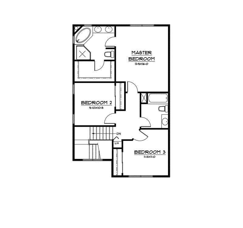 Holgate Narrow Lot Farmhouse Plan 101D-0002 - Search House Plans and More