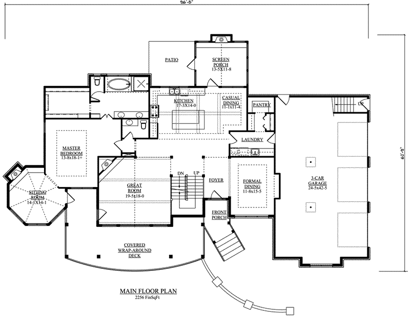 Victorian House Plan First Floor - Sanchez Trail Rustic Home 101D-0025 | House Plans and More