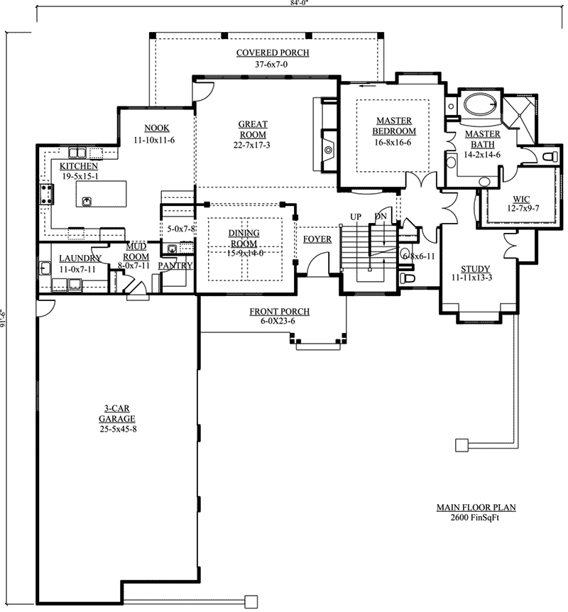 Mountain House Plan First Floor -  101D-0032 | House Plans and More