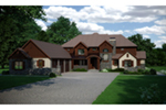 Mountain House Plan Front of Home -  101D-0032 | House Plans and More