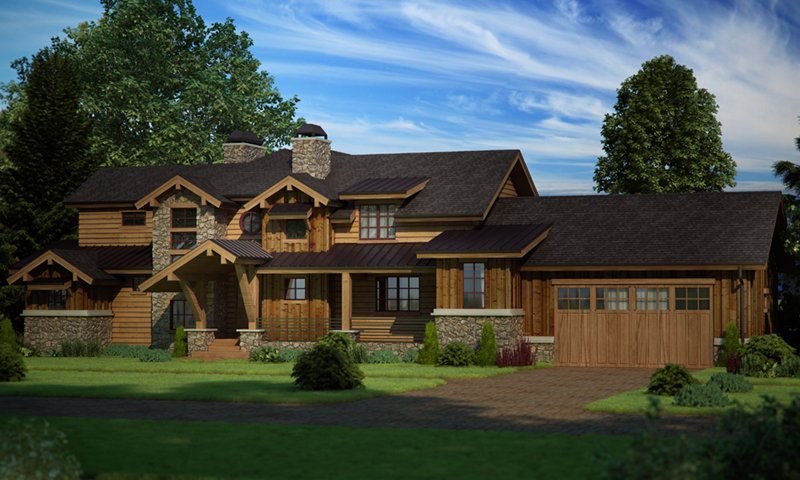 Craftsman House Plan Front of Home -  101D-0033 | House Plans and More