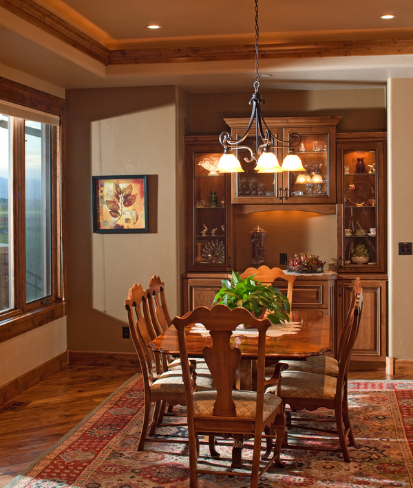 Craftsman House Plan Dining Room Photo 01 - Novak Lake Rustic Home 101D-0038 - Shop House Plans and More