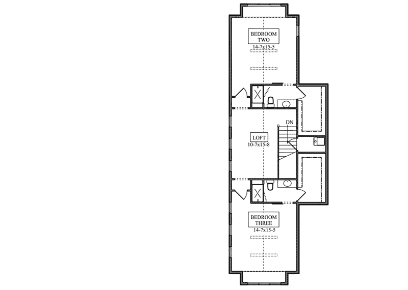 Second Floor -  101D-0043 | House Plans and More
