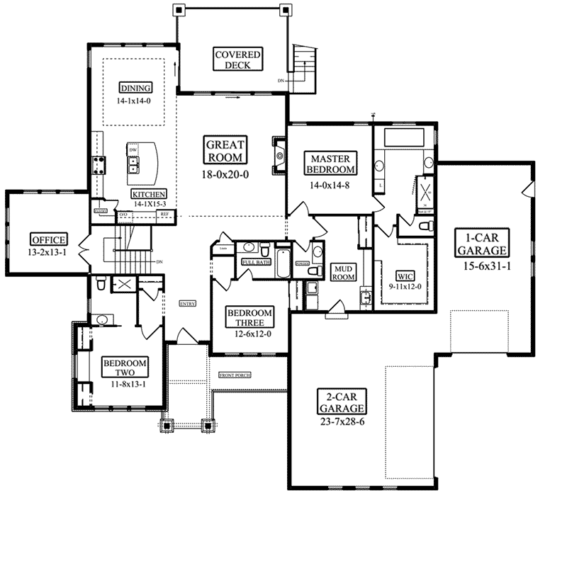 Little Park Luxury Home Plan 101D-0062 - Shop House Plans and More