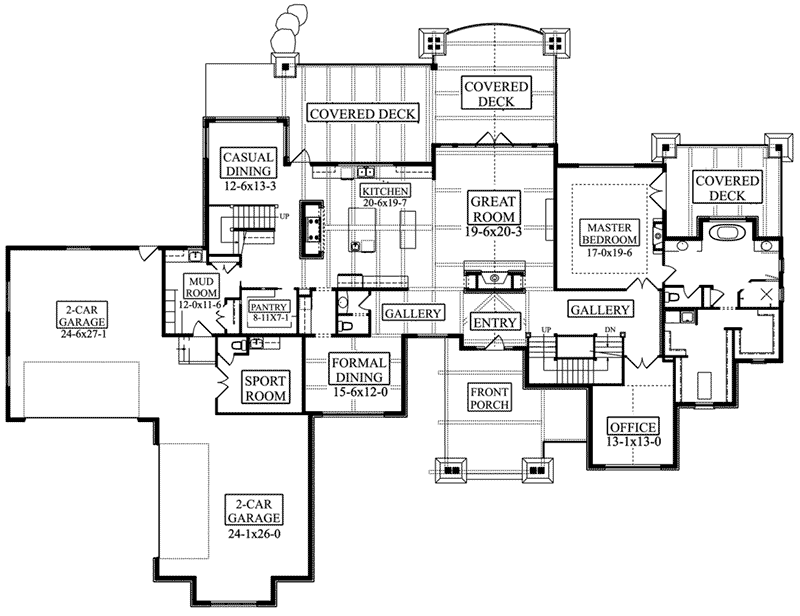 Yukon Point Luxury Home Plan 101D-0085 - Shop House Plans and More