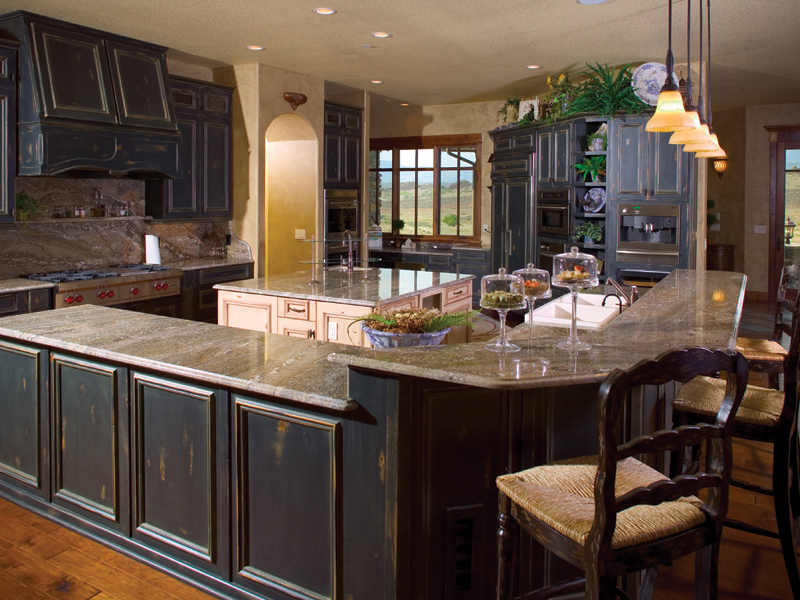 Contemporary House Plan Kitchen Photo 01 - Colima Manor Mountain Home 101S-0005 - Search House Plans and More