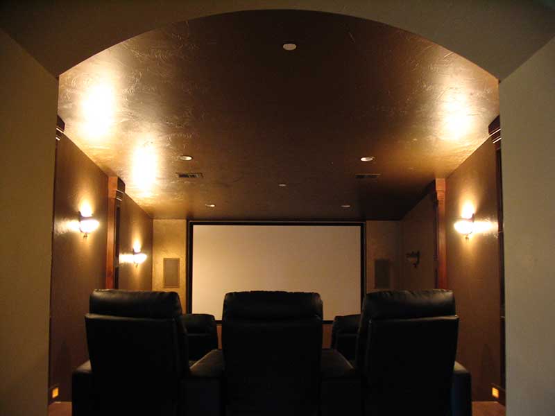 Contemporary House Plan Theater Room Photo 01 - Colima Manor Mountain Home 101S-0005 - Search House Plans and More