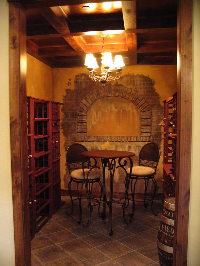 Contemporary House Plan Wine Cellar Photo - Colima Manor Mountain Home 101S-0005 - Search House Plans and More