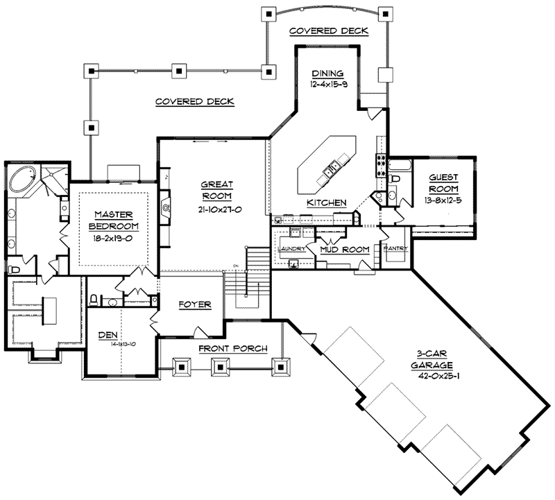 Dallin Mountain Home Plan 101S-0018 - Search House Plans and More