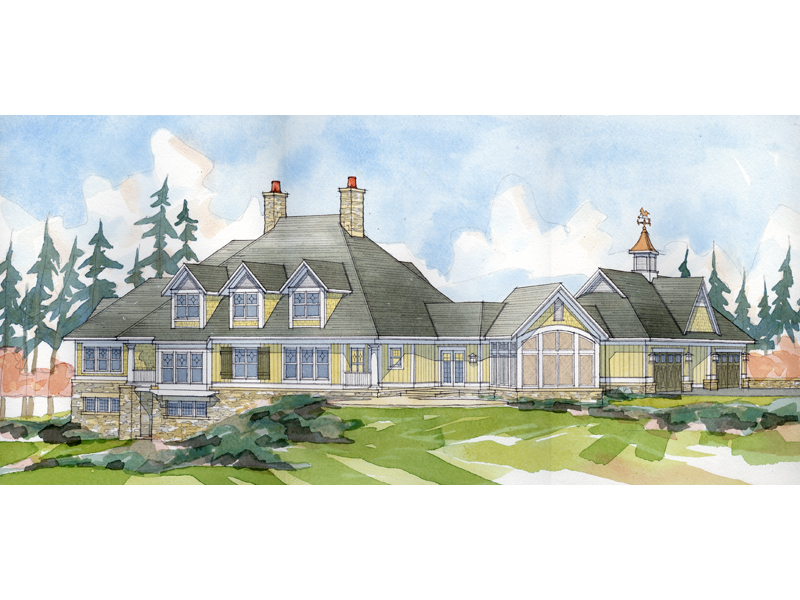 Selena Manor Luxury Farmhouse Plan 105S-0001 - Shop House Plans and More